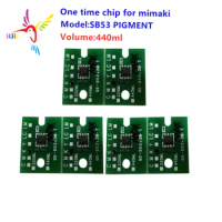 SB53 Pigment One Time Chip For Mimaki JV33/Jv300/JV150 Single Use Compatible for Bulk Printer 440ML