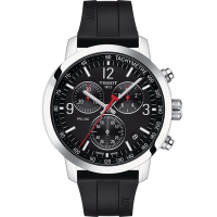 TISSOT天梭 T-Sport PRC 200 CHRONOGRAPH計時腕錶(T1144171705700)-43mm