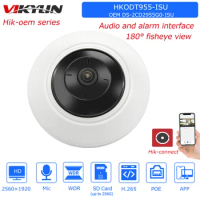 Vikylin Hikvision 5MP 180° Fisheye IP Camera OEM DS-2CD2955G0-ISU Audio and alarm interface CCTV Surveillance Network Camera