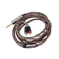 MMCX Headset Upgrade Replacement Line Used For Shure SE315 SE535 SE846 SE215 8-Strand Copper Plated Replacement Cable