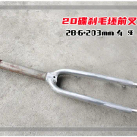 28.6*203 20 inch front fork for folding bicycle aluminum alloy bike fork 76mm disc brake bicycle frame fork rough front fork