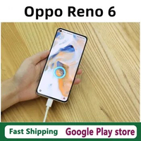 In Stock Oppo Reno 6 Smart Phone Dimensity 900 Android 11.0 Face ID 6.43" 90HZ 64.0MP Screen Fingerprint 65W Super Charger