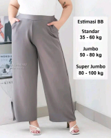 ADEEVA Kulot Highwaist Scuba Jumbo Celana Kulot