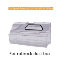 For XiaoMi Roborock S50 S51 S55 S6 S6 Pure Accessories Vacuum Cleaner Parts Dust Box
