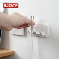 強力無痕電器插頭掛鉤｜日本品牌｜黏貼式電源線插座｜收納整理掛架｜無痕｜電源線插頭｜萬用掛架