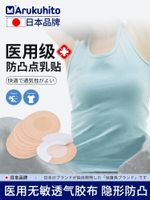 日本醫用胸貼防凸點夏透氣無紡布一次性膚色膠帶女男隱形敷貼乳貼
