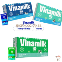 sản phẩm hot Thùng Sữa Tươi Vinamilk 100% 48 Hộp x 110ml