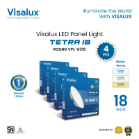 Visalux Tetra LED Panel Light Inbow Bundling Paket 4 pcs Lampu Plafon Rumah Downlight 18W Round 8 In
