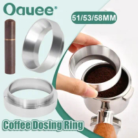 Espresso Coffee Dosing Ring Magnetic Coffee Dosing Funnel 51/53/58mm for Aluminium Portafilter Anti Fly Coffee Powder Ring Tool