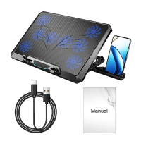 Laptop Stand Notebook Cooler Fan PC Gaming Accessories Support Cooling Base Heat Sink Laptop Accesso