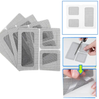 10/20/30pcs Window Screen Fixed Patch Adhesive Anti Mosquito Net Fly Bug Insect Repair Stickers Door Window Screen Patch Mesh