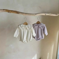嬰兒外出服春裝兒童衣服春款韓版童裝嬰兒寶寶翻領包屁裙