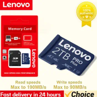 Lenovo Class10 Micro Card 2T 1T High Speed Memory Card 64/128/256/512GB SD Card With Adapter For Nintendo Switch/Phone/camer
