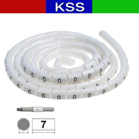 KSS凱士士 O型配線標誌 OM型號碼環 穿入式白底黑字 家庭分類 工程配線 字母環 OM-5.5 OM-8