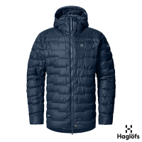 Haglofs 男 Roc Flash Down 羽絨連帽外套 塔恩藍