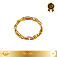 Cincin Emas Kadar 8K Model Pajero Doff Family Gold