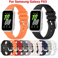 Silicone Strap For Samsung Galaxy Fit 3 Watch Sport Bracelet wristband Replacement Samsung Galaxy Fit3 band Accessories