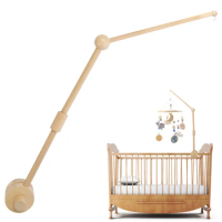 Baby Crib Mobile Arm Wooden Crib Mobile Holder Non-Skid DIY Baby Crib Mobile Holder for Crib Nursery Decor Infant Toy