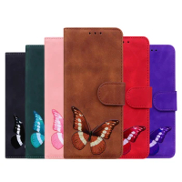 Girls Flip Butterfly Wallet Case For Oppo A17 Realme C30 C33 C35 C31 C21Y C25Y Reno 8 Pro A57 Stand Leather Card Slot Cover