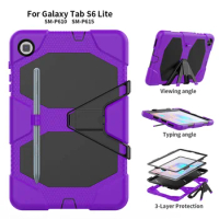 Heavy Duty Shockproof Case for Samsung Galaxy Tab S6 Lite 2022 2020 P619 P613 P610 P615 Silicone Case with Pen Holder+Pen