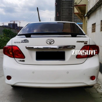 For Toyota Corolla Altis 2007--2013 Year Spoiler ABS Plastic Rear Trunk Wing Body Kit Accessories
