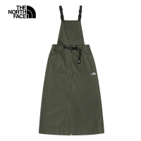 【The North Face 官方旗艦】北面UE女款綠色防潑水可拆式裙子｜88EP21L