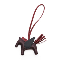 HERMES 愛馬仕 Rodeo mm吊飾 (暗咖啡/暗紅/黑)