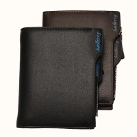 Fashion Men's Card Wallet Short Men's Multi-Card Wallet Zipper Wallet Multi-function Wallet
