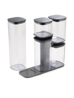 ชุดขวดโหลถนอมอาหาร 5 ชิ้น รุ่น Podium N81071 สีเทา