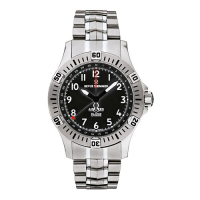 REVUE THOMMEN 梭曼錶 先鋒系列 自動機械腕錶 黑面x不鏽鋼鍊帶/43.5mm (16070.2137)
