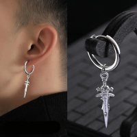 1pcs Gothic Unique Mens Spike Stainless Steel Earring Punk Jewellery Accessory Hipster Style Punk Da