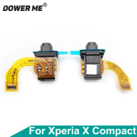 Dower Me New Earphone Headphone Jack Audio Flex Cable With Adhesive For Sony Xperia X Compact Mini F5321 XC 4.6" Replacement