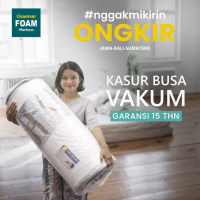Quantum Kasur Busa Vakum Bonus Sprei & Bantal [FREE ONGKIR JAWA BALI] - 80 x 200, 15 cm