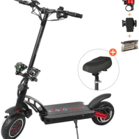 Floding E Scooter kugookirin G-Booster for Adults with Motor Power 2 * 800 W and Max Speed 55KM/H 10 Inch Vacuum Tire