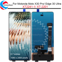 Original 6.7" For Motorola Edge 30 Ultra LCD XT-2201Display Touch Screen Sensor Digiziter For Moto X30 Pro Edge X LCD XT2241-1
