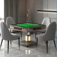 Mahjong Machine Automatic Electric Heating Foldable Four-Mouth Machine Household Dining Table Bass M