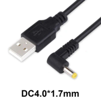 Univesal DC4.0*1.7mm Curved Charger Power Adapter Supply Cable for Xiaomi mibox 3S Android TV Box for Sony PSP 1000 2000 3000 1M