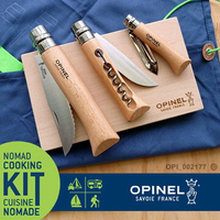 [ OPINEL ]  游牧廚具組 櫸木刀柄 安全鎖環 / Nomad Cooking Kit / 002177