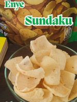 Sundaku - Snack ENYE Kerupuk Cemilan asli Sukabumi Rasa Kencur 100g Kuliner Unik Pedas & Keren Krupu
