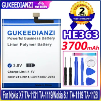 GUKEEDIANZI HE363 3700mAh Battery For Nokia X7 TA-1131 TA-1119/Nokia 8.1 TA-1119 TA-1128 HE 363 Batteries Bateria