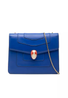 BVLGARI 二手寶格麗小號皮革方形Serpenti Forever鏈條斜背包