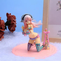 SUPER SONICO THE ANIMATION Colorful Swimwear Girl Doll Toys Anime Figures Garage Kits PVC Statue Desktop Collectibles