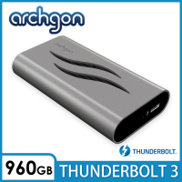 archgon X92 960GB 外接式固態硬碟 SSD Thunderbolt 3銀色