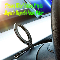 Dashboard magnetic phone holder ring for car MagSafe mount for iPhone 14 13 12 Pro Max  magnet case folding bracket car