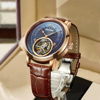 AILANG new authentic luxury real tourbillon mechanical watch fashion business waterproof men's watch