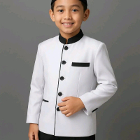Pakaian anak laki laki warna putih , Jasko anak putih polos hitam polos abu polos Sragam mengaji pak