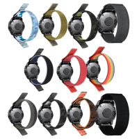 26mm Smart Watch Band For Garmin Fenix 7X 6X Pro 5X Plus Instinct 2X Edition Nylon QuickFit Fenix 3HR Strap Wristband Bracelet