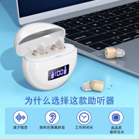 Noise-Cancelling Digital Hearing Aid for Elderly, Rechargeable Hearing Aid for Deaf, Sound Amplifier