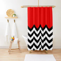 Twin Peaks - Black Lodge Pattern Shower Curtain Window Curtain