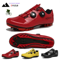 Top Men Cycling Sneaker Mtb Shoes with Cleats Men Sports Speed Bike Shoes Women Mountain Bike Racing SPD Road Cycling Footwear